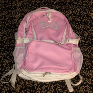 Pink nfinity cheerleading bag